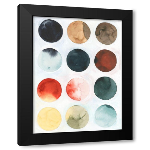 Pastel Satellite I Black Modern Wood Framed Art Print by Popp, Grace