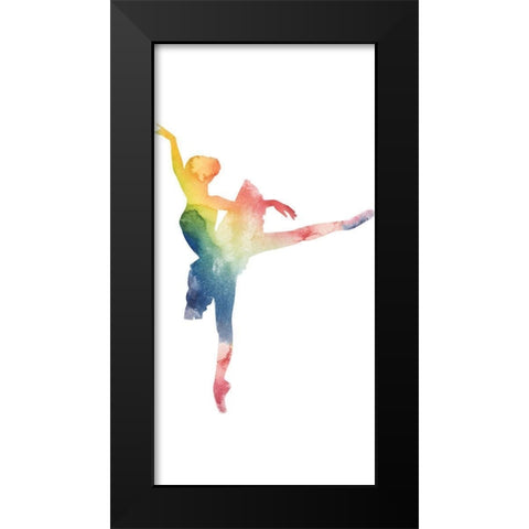 Ballerina Beam II Black Modern Wood Framed Art Print by Popp, Grace
