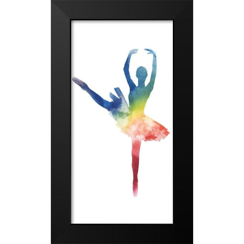 Ballerina Beam III Black Modern Wood Framed Art Print by Popp, Grace
