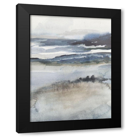 Neutral Salt Spray II Black Modern Wood Framed Art Print with Double Matting by Borges, Victoria