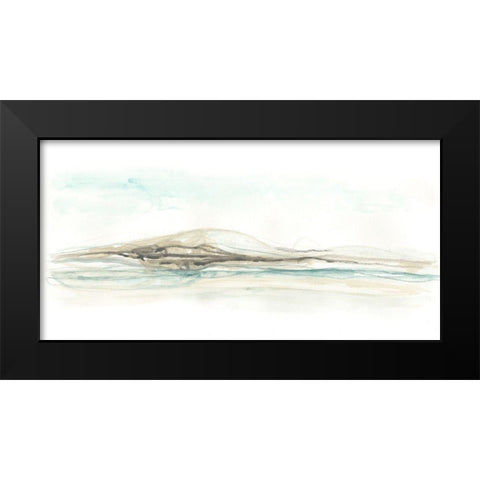Liquid Hillscape I Black Modern Wood Framed Art Print by Vess, June Erica