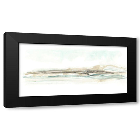 Liquid Hillscape II Black Modern Wood Framed Art Print with Double Matting by Vess, June Erica