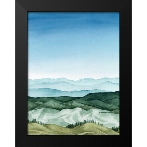 Crystal Landscape I Black Modern Wood Framed Art Print by Popp, Grace