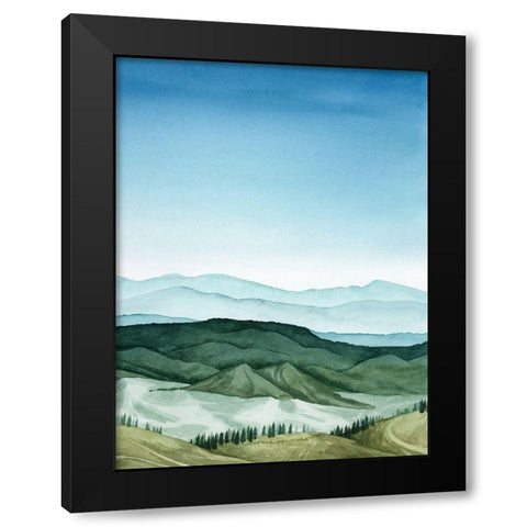 Crystal Landscape II Black Modern Wood Framed Art Print by Popp, Grace