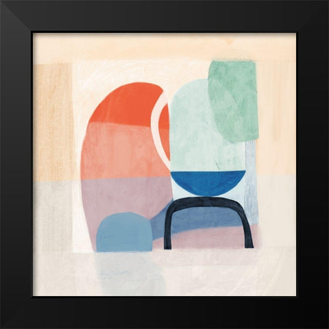 Multiform II Black Modern Wood Framed Art Print by Borges, Victoria