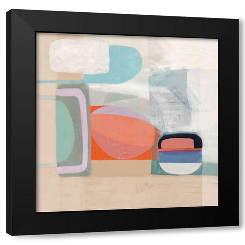 Multiform IV Black Modern Wood Framed Art Print by Borges, Victoria