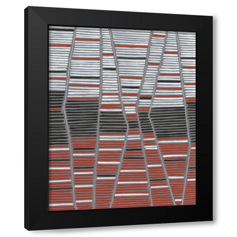 Recursion I Black Modern Wood Framed Art Print by Lam, Vanna