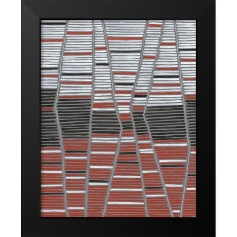 Recursion I Black Modern Wood Framed Art Print by Lam, Vanna