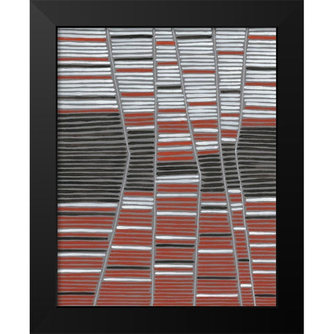 Recursion II Black Modern Wood Framed Art Print by Lam, Vanna