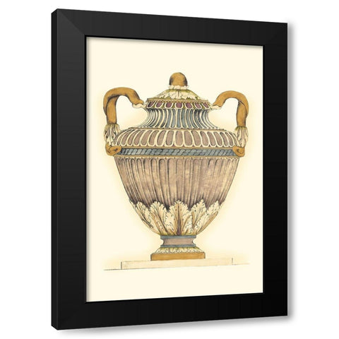 Dusty Urn Sketch I Black Modern Wood Framed Art Print with Double Matting by Goldberger, Jennifer