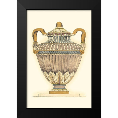 Dusty Urn Sketch I Black Modern Wood Framed Art Print by Goldberger, Jennifer