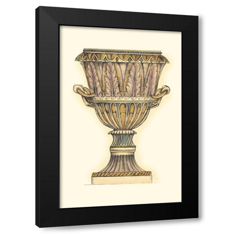 Dusty Urn Sketch II Black Modern Wood Framed Art Print with Double Matting by Goldberger, Jennifer