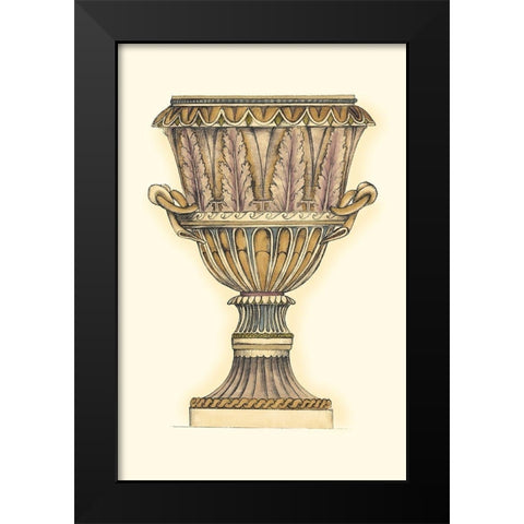 Dusty Urn Sketch II Black Modern Wood Framed Art Print by Goldberger, Jennifer