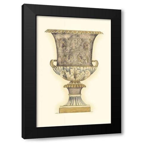Dusty Urn Sketch III Black Modern Wood Framed Art Print with Double Matting by Goldberger, Jennifer