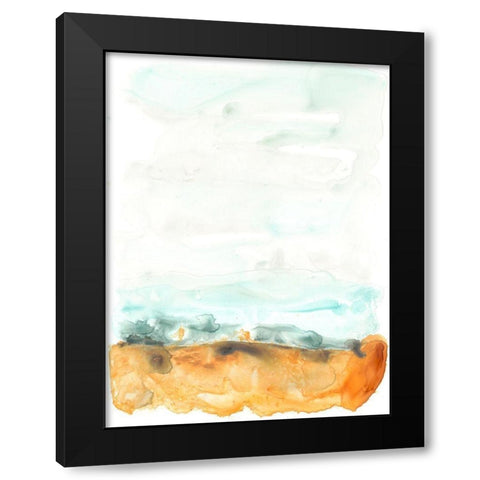Flowing Sand Bar I Black Modern Wood Framed Art Print with Double Matting by Vess, June Erica