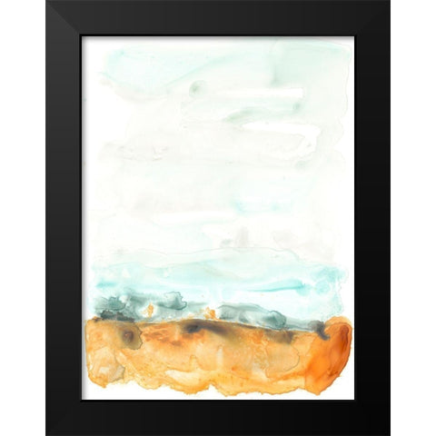 Flowing Sand Bar I Black Modern Wood Framed Art Print by Vess, June Erica