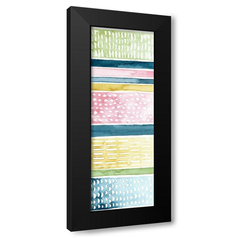 Pastel Strata II Black Modern Wood Framed Art Print by Popp, Grace