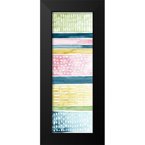 Pastel Strata II Black Modern Wood Framed Art Print by Popp, Grace