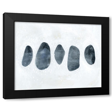 Stone Collection II Black Modern Wood Framed Art Print with Double Matting by Scarvey, Emma