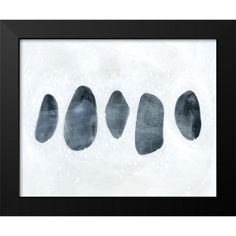 Stone Collection II Black Modern Wood Framed Art Print by Scarvey, Emma