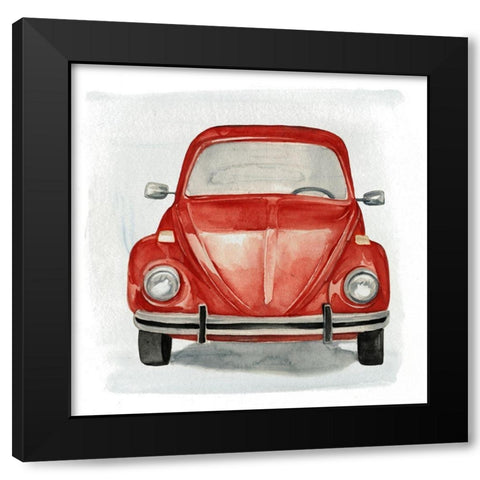 Classic Autos I Black Modern Wood Framed Art Print with Double Matting by Parker, Jennifer Paxton