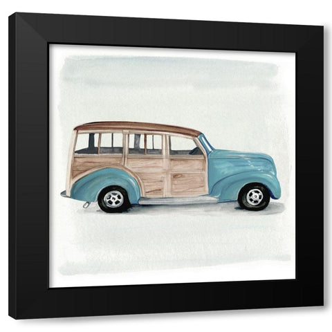 Classic Autos IV Black Modern Wood Framed Art Print by Parker, Jennifer Paxton