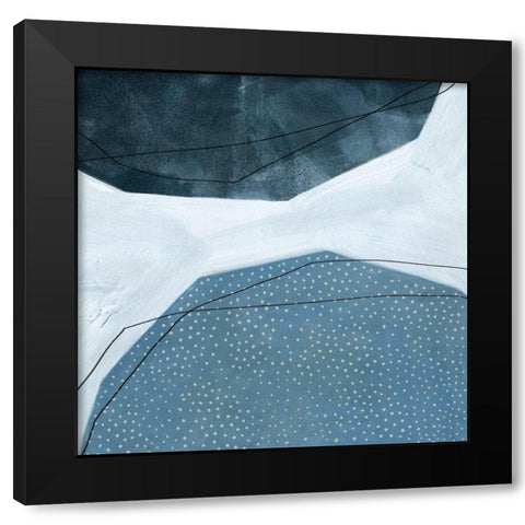 Adjacent Abstraction I Black Modern Wood Framed Art Print with Double Matting by Scarvey, Emma