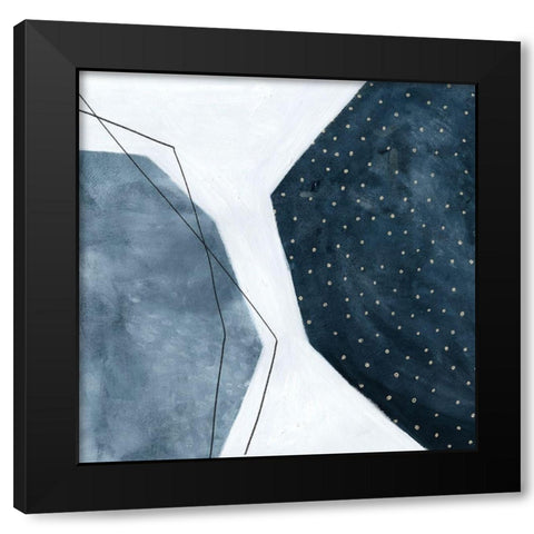 Adjacent Abstraction II Black Modern Wood Framed Art Print with Double Matting by Scarvey, Emma