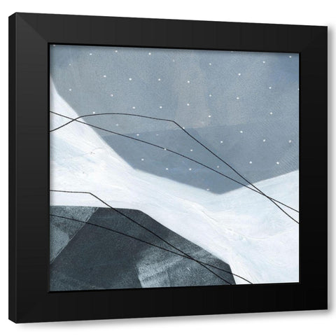 Adjacent Abstraction IV Black Modern Wood Framed Art Print with Double Matting by Scarvey, Emma