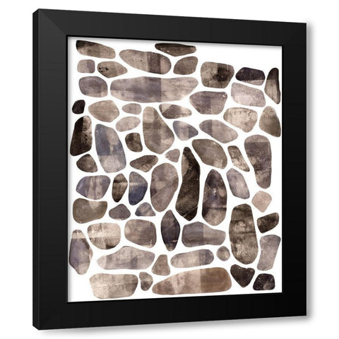 Stepping Stones I Black Modern Wood Framed Art Print with Double Matting by Scarvey, Emma