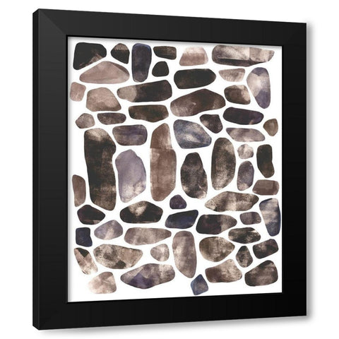 Stepping Stones II Black Modern Wood Framed Art Print by Scarvey, Emma