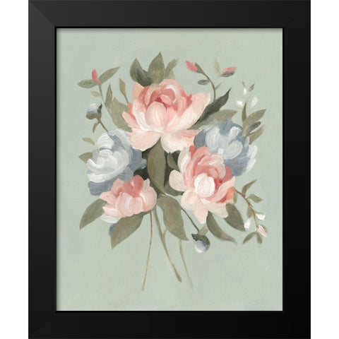 Pastel Bouquet I Black Modern Wood Framed Art Print by Scarvey, Emma