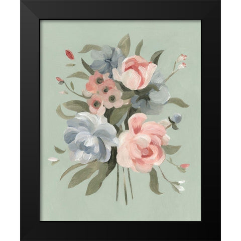 Pastel Bouquet II Black Modern Wood Framed Art Print by Scarvey, Emma