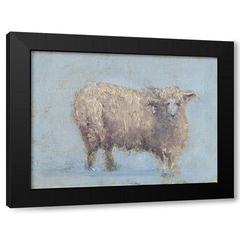 Sheep Strut I Black Modern Wood Framed Art Print by Wendling, Marilyn