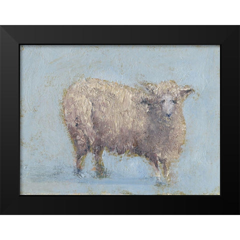 Sheep Strut I Black Modern Wood Framed Art Print by Wendling, Marilyn