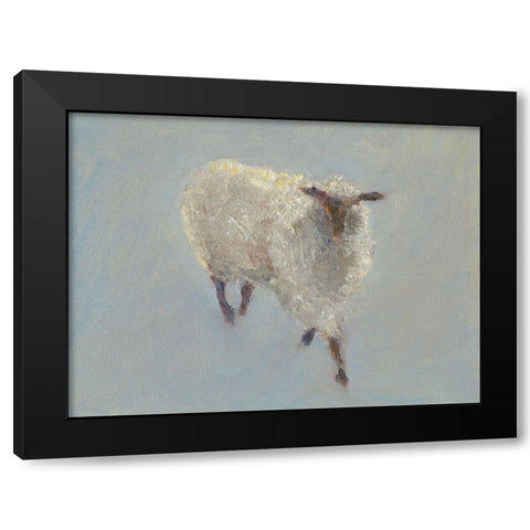 Sheep Strut II Black Modern Wood Framed Art Print by Wendling, Marilyn