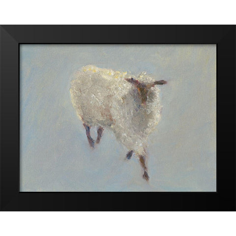 Sheep Strut II Black Modern Wood Framed Art Print by Wendling, Marilyn