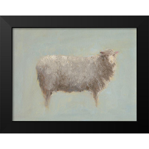 Sheep Strut III Black Modern Wood Framed Art Print by Wendling, Marilyn