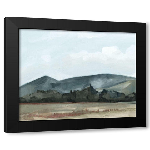 Farmhouse View I Black Modern Wood Framed Art Print with Double Matting by Scarvey, Emma