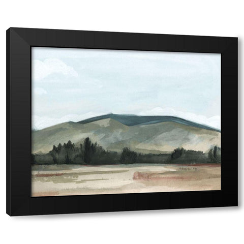 Farmhouse View II Black Modern Wood Framed Art Print with Double Matting by Scarvey, Emma