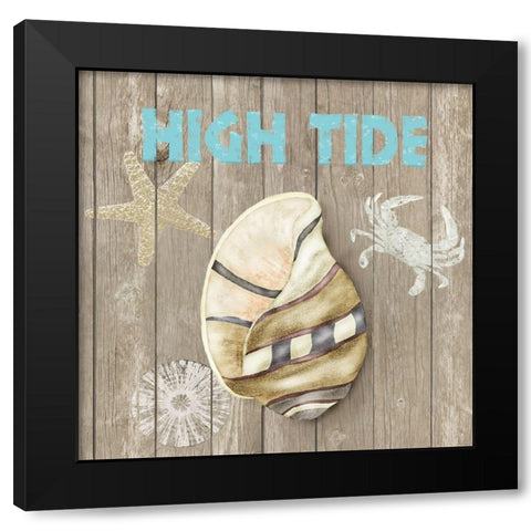 High Tide Shoreline I Black Modern Wood Framed Art Print with Double Matting by Reynolds, Jade