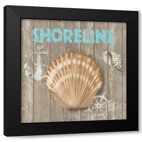 High Tide Shoreline II Black Modern Wood Framed Art Print with Double Matting by Reynolds, Jade