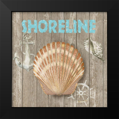 High Tide Shoreline II Black Modern Wood Framed Art Print by Reynolds, Jade