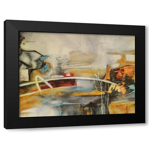 Composicion I Black Modern Wood Framed Art Print with Double Matting by Villarreal, Gabriela
