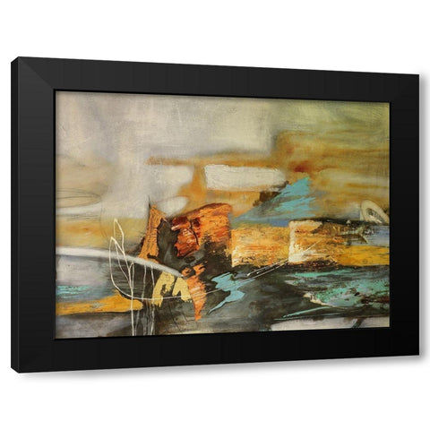 Composicion II Black Modern Wood Framed Art Print by Villarreal, Gabriela