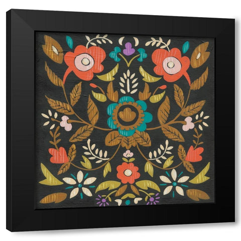 Jolene II Black Modern Wood Framed Art Print with Double Matting by Zarris, Chariklia