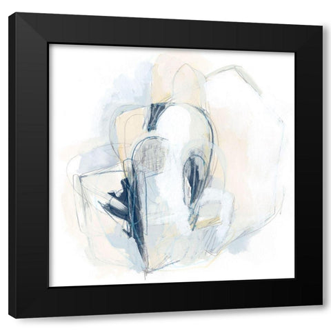 Ciudad IV Black Modern Wood Framed Art Print with Double Matting by Vess, June Erica