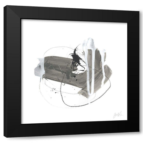 Gray Scale IV Black Modern Wood Framed Art Print by Vess, June Erica