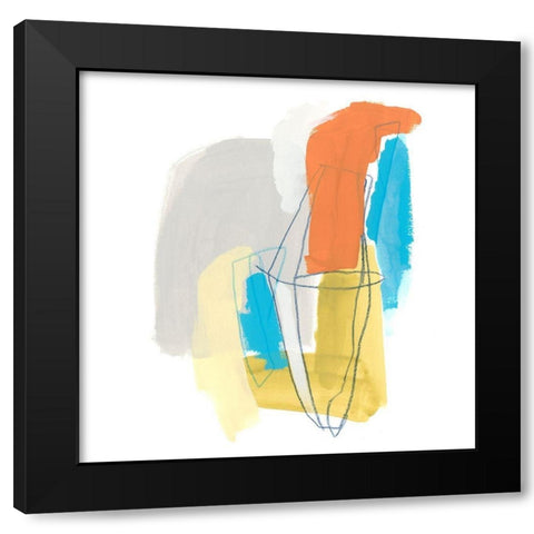 Allegro I Black Modern Wood Framed Art Print with Double Matting by Vess, June Erica