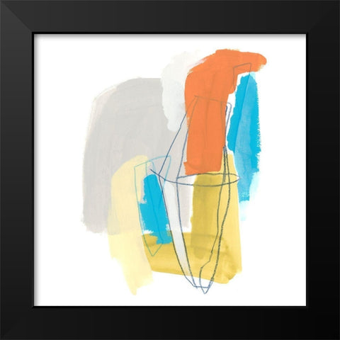 Allegro I Black Modern Wood Framed Art Print by Vess, June Erica